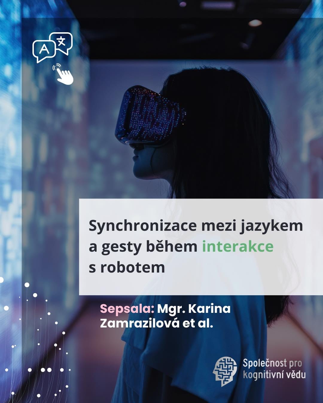 Synchronizace mezi jazykem a gesty během interakce s robotem