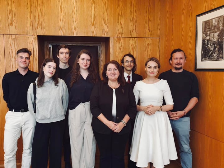 Návštěva rektorky Univerzity Karlovy